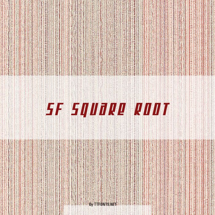 SF Square Root example